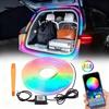 Dynamic Flowing Car Trunk RGB LED Strip High-Brightness Wiring Automatic Sensing Tailgate Light Strip Tool-Free Installation 12V