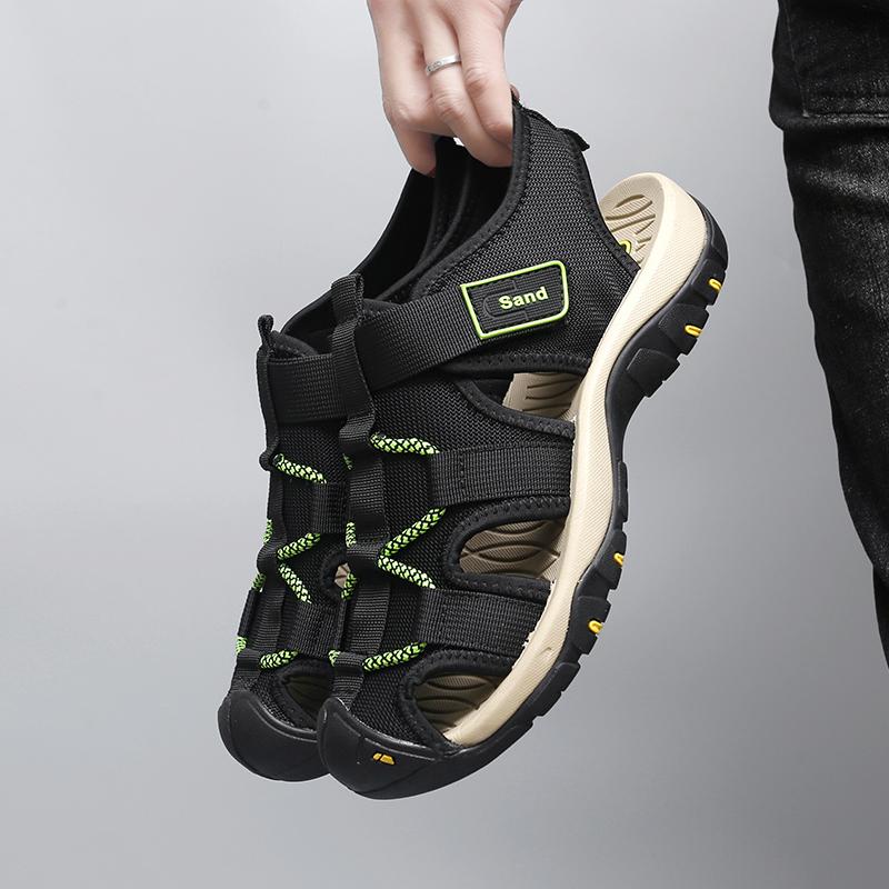 FashionSummer New Men Sandals New Design Men's Beach Sandals Breathable Casual Flat Walking Shoes Outdoor Luxury Brand Sandals Size 48