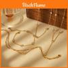 Geometric Necklace With Diamonds In 18k Gold For Women Fashion Accessory