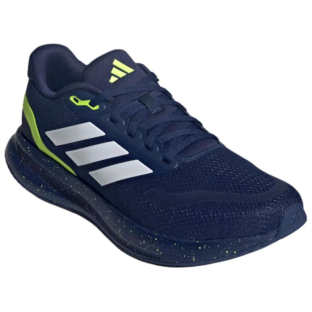 adidas Scarpe da ginnastica da uomo Runfalcon 5 Blu Scuro Bianco Nuvola Giallo Hi-Res JR5521