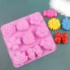 9 Holes Flowers and Bows Shaped Silicone Cake Molds Ice Cube Tray DIY Silicone Chocolate Mold Soap Mould