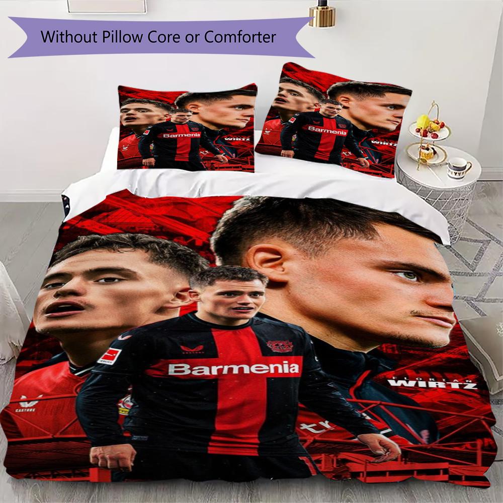 Florian Wirtz Pattern Bedding uilt Set uilt Cover Pillowcase Home Decoration Birthday Gift (1 * duvet cover + 2 * pillowcase  without core)55 135x200cm