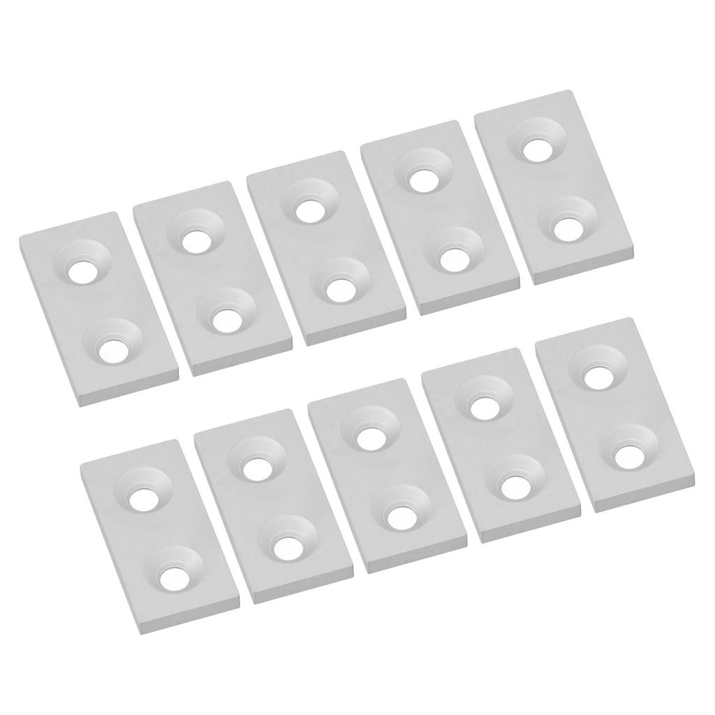 10Pcs Aluminum   End   Alloy Metal Cover Plate Linr Moving Parts 3060 Double Holes