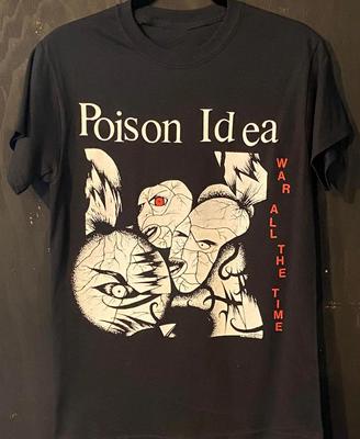 Retro Poison Idea -  War All The Time T Shirt S-5XL Cotton Black Unisex TR563 Unisex T-Shirt