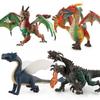 Jurassic Dinosaur Model Pvc Figurine With Wild Dual Head Design For Collectors And Display