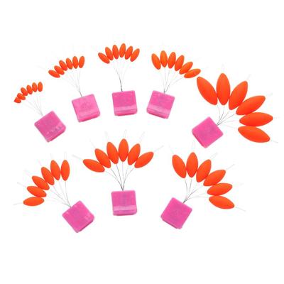 Group Fluorescent Color Olive Shape Fishing Float Fishing Accessory Fishing Tackle Seven Floats