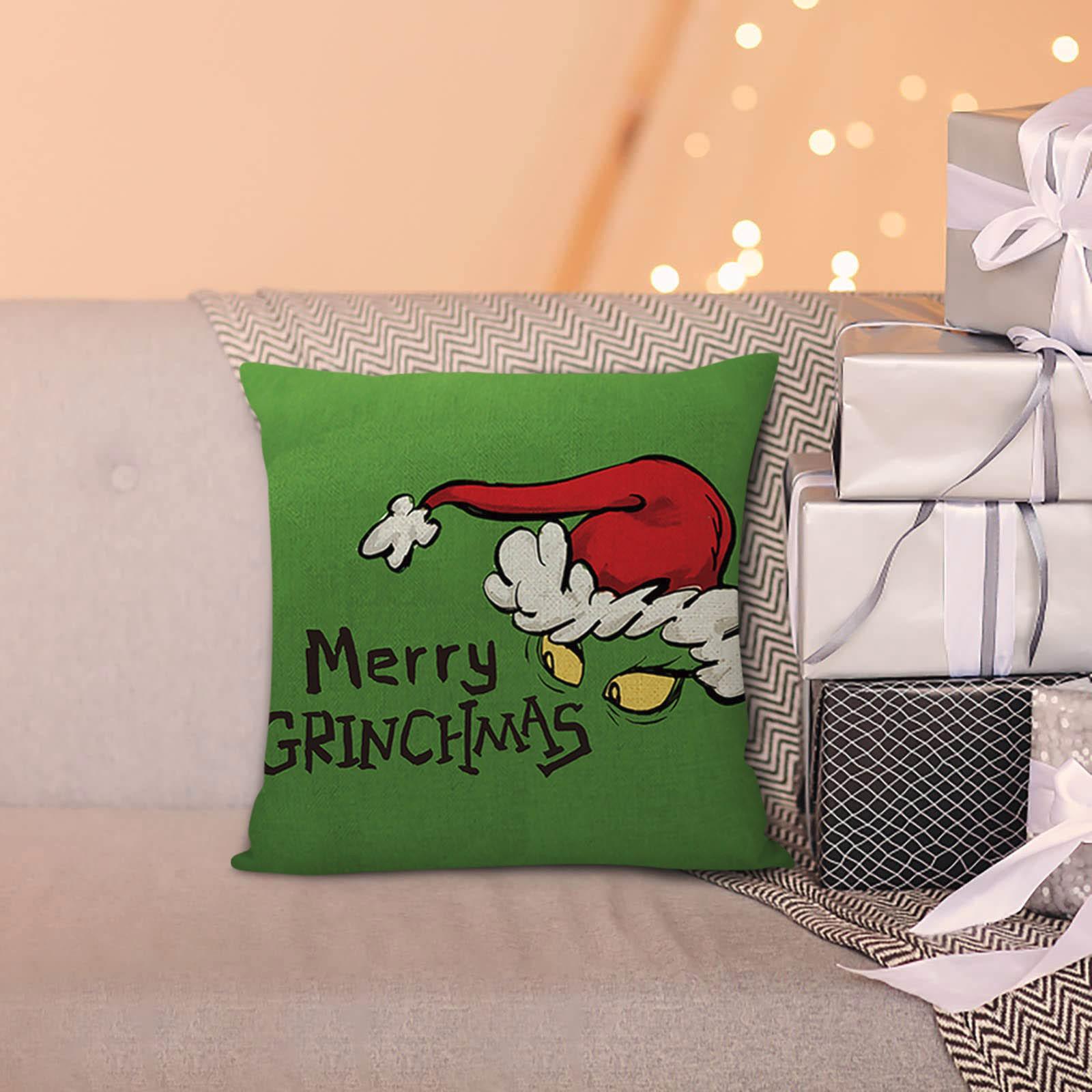 

1818Inch Christmas Green- Thief case, Christmas Covers Christmas Decorations Winter Holiday Throw s Christmas Decor