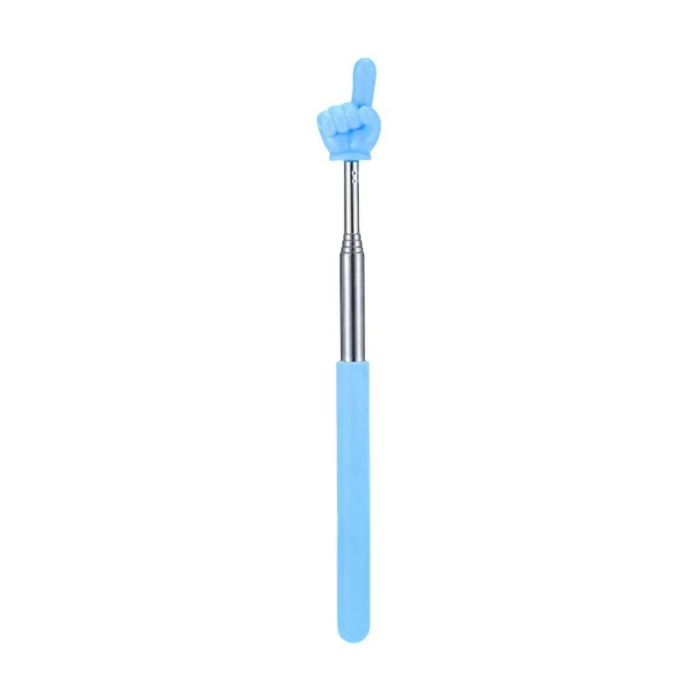 Professional Stainless Steel Teaching Pointer Telescopic Rod Finger Design Finger Reading Sticks Teaching Stick Teaching Tools