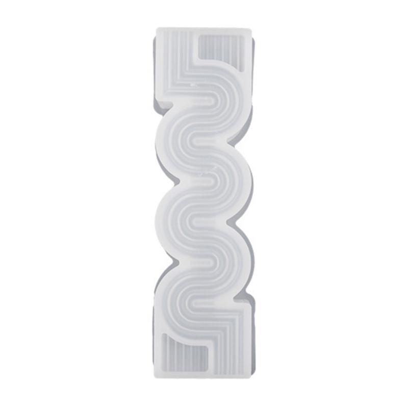 DIY Candle Molds, Wavy Shape Candle Molds, Desktop Silicone Candle Mould, 3D Geometric Candle Mold Pillar Candle Moulds