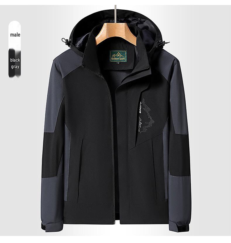 Unisex Waterproof Windproof Rain Jacket for Spring/Autumn - Lightweight Outdoor Travel & Mountaineering Coat