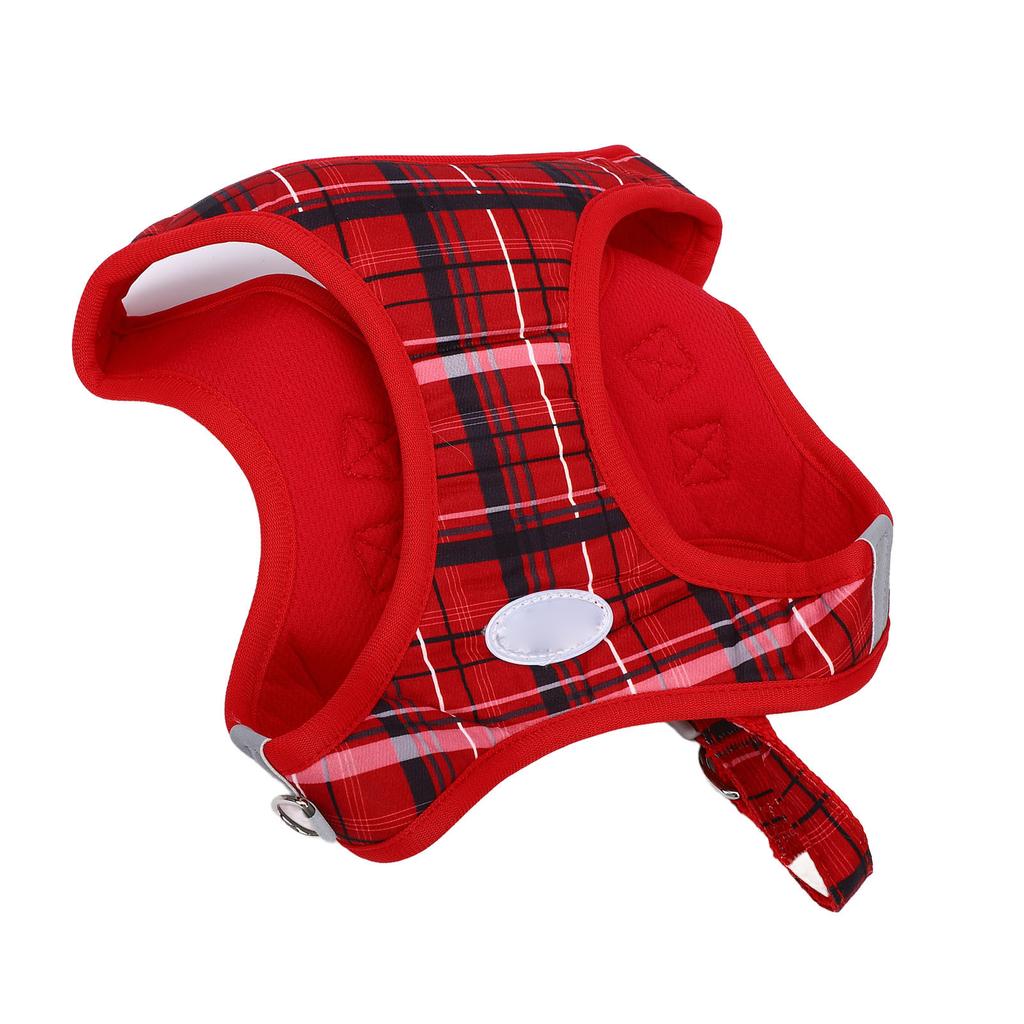 Dog Harness Collar and Leash Set Breathable Soft Puppy Vest Harness Leash Set for Outdoor Walking Running L