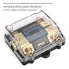 1 in 2 out 100A Auto Audio Power Sicherungen Halter Stereo Verteilung Block mit LED Display Sicherung Box Uhren Schmelzsicherungen Auto