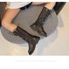 Kids Girls Boys Ankle Boots Openwork Side Zip Flat Booties Casual Rubber Sole
