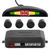 4 Sensors LED Detector Display Auto Parking Sensor Kit Car Reverse Backup Radiolocator Monitoring System Auxiliary Alarm