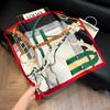 Mother's Day Silk Scarf Muse Festival Gift Simulation Silk Silk Scarf Premium Spring and Summer Square Scarf 71 Silk Decorative Small Scarf
