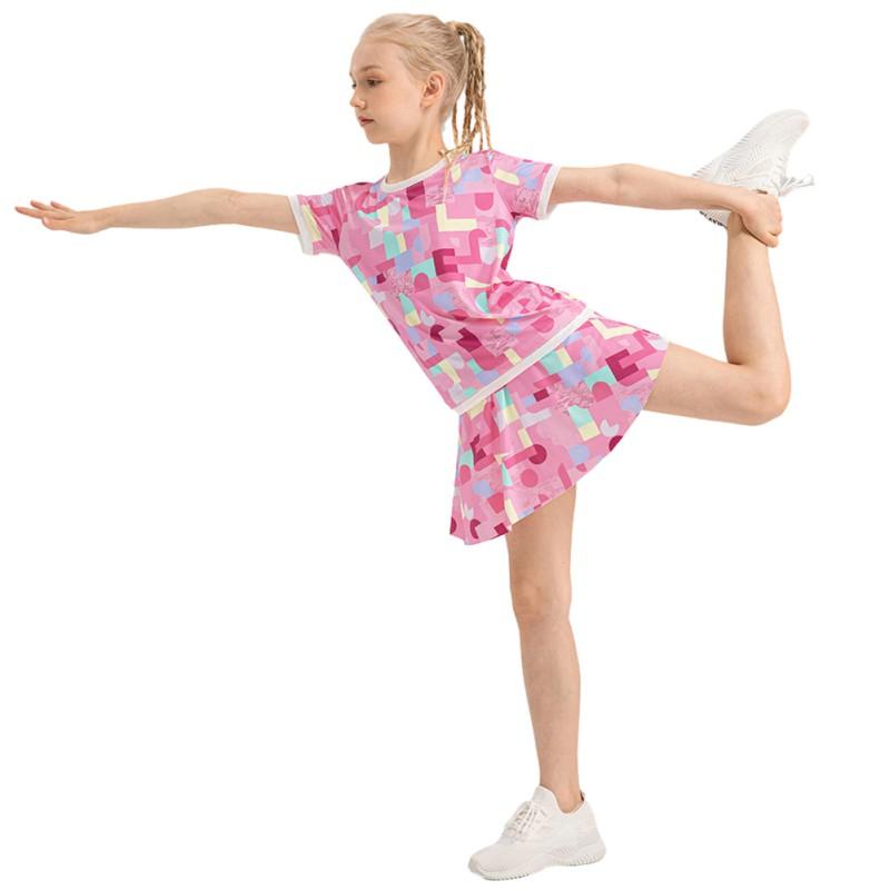 Children Girls' Sports Short Skirt Yoga Skirts Culottes