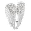 Angel Wing Brooch Pins Crystal Rhinestone Vintage Sweater Shawl Collar Dress Shirt Brooch Clips for Man Woman