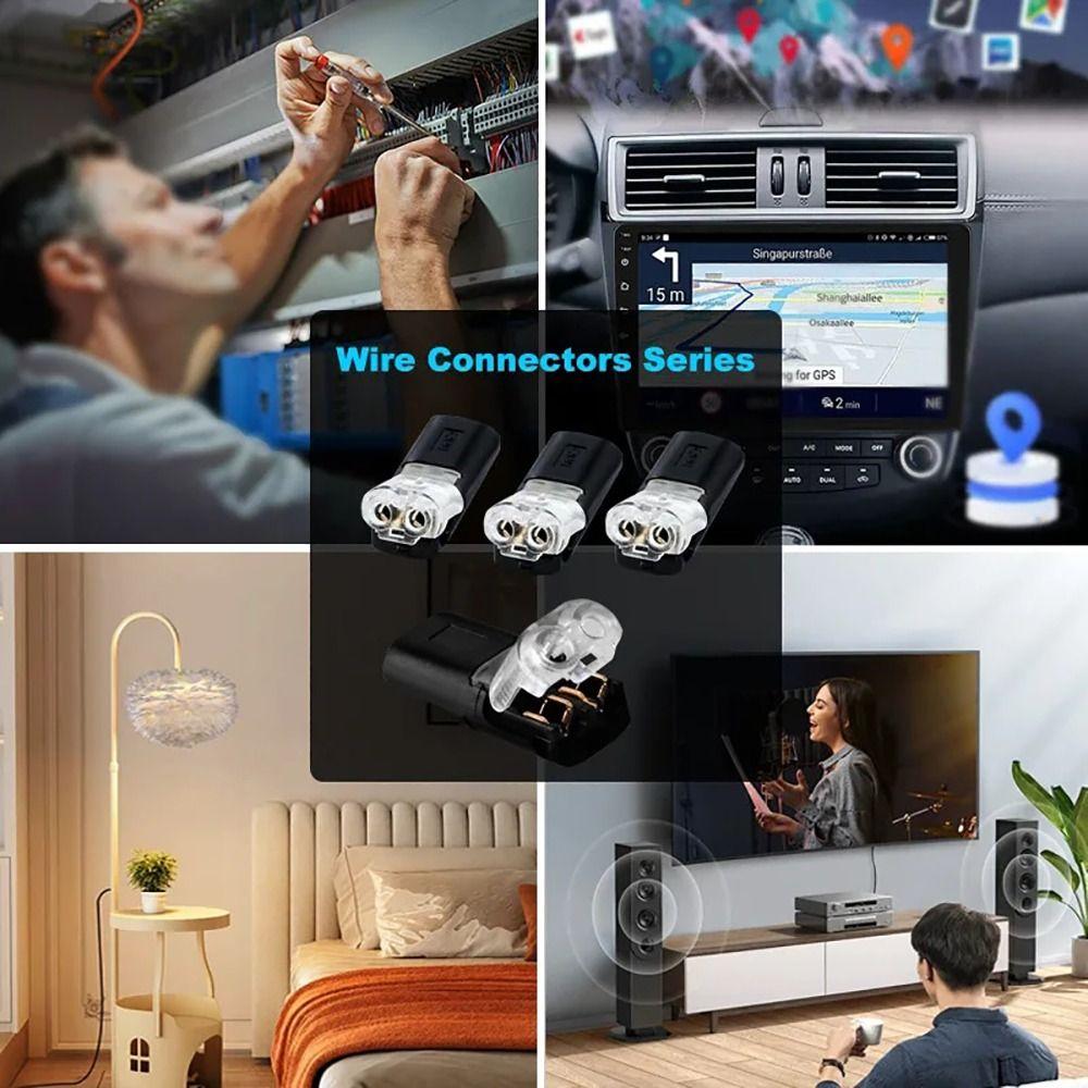 18~22AWG Wire Splitter Connector Pluggable LED Connectors New Crimp Terminals