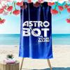 ASTRO BOT Custom Name Print Beach Towel, Large Soft Quick Dry Towel for Beach Camping Swimming