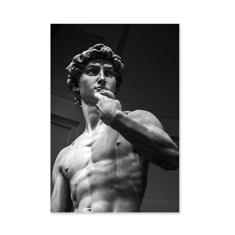 

Классический шедевр, статуя Давида, холст, живопись, постеры с персонажами и принты, настенные художественные картинки для гостиной, украшения дома 30x40cm No Framed