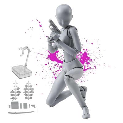 Fish Fairy Drawing Movable Joint Figure with Changeable Muscular Storage Case Ideal for Painting Art and Props & Doll, Male/Female, Gestures, Body,