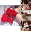 Damen Strick-Halbfingerhandschuhe für Winterwärme mit Kompatibilität