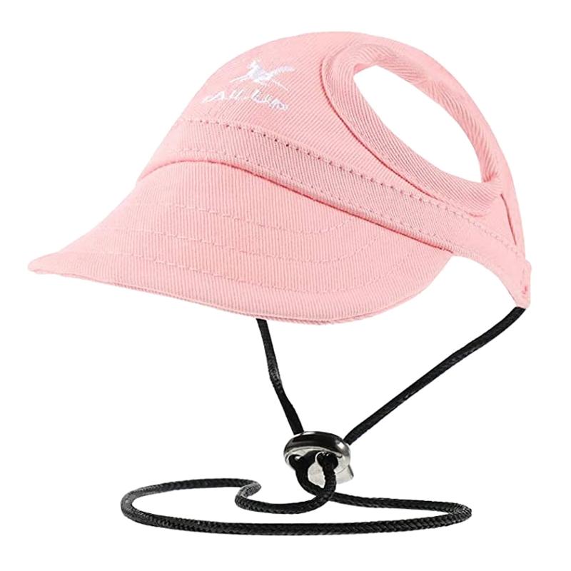 Pet Dog Visor Cap Stylish Sunbonnet Great Gifts for Pets Visor Cap Hat Costume Puppy  Sunbonnet Sport S розовый