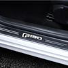 AAANG1 New Carbon Fiber Car Door Sill Sticker Threshold Side Anti Scratch Sticker For Ford F150 Logo Waterproof Decal Car Accessories