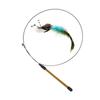 Simulation Bird Interactive Funny Cat Stick Toy Furry Feather Bird With Bell Sucker Cat Stick Toy Kitten Playing Pet Accessories