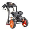 Idropulitrice a Benzina 2900 PSI e Max 7 L/min, Pompa in Alluminio Aggiornata con Pistola a Spruzzo e Lancia, Set da 4 Ugelli, Idropulitrice a Basso Profilo per Auto, Recinzioni,