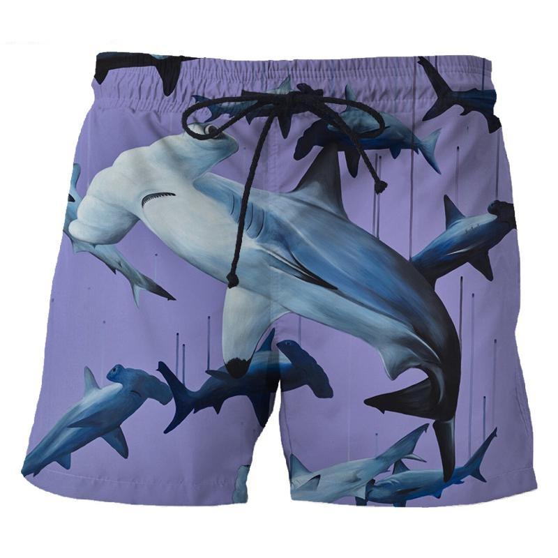 3D Print Shark Short Pants For Men Summer Personality Animal Unisex Harajuku Beach Shorts Vacation Surfing Swim Trunks Clothing