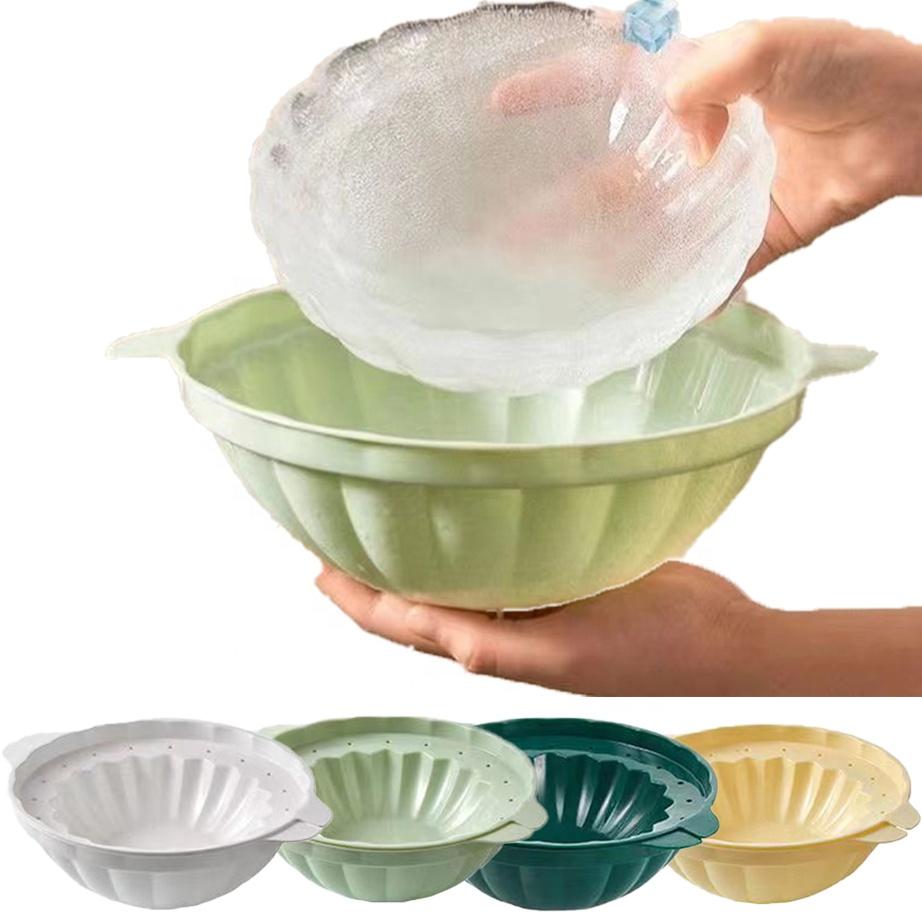 Buy Hot Ice Bowl Mold DIY Ice Cream Set Safety Durable Reusable Plastic