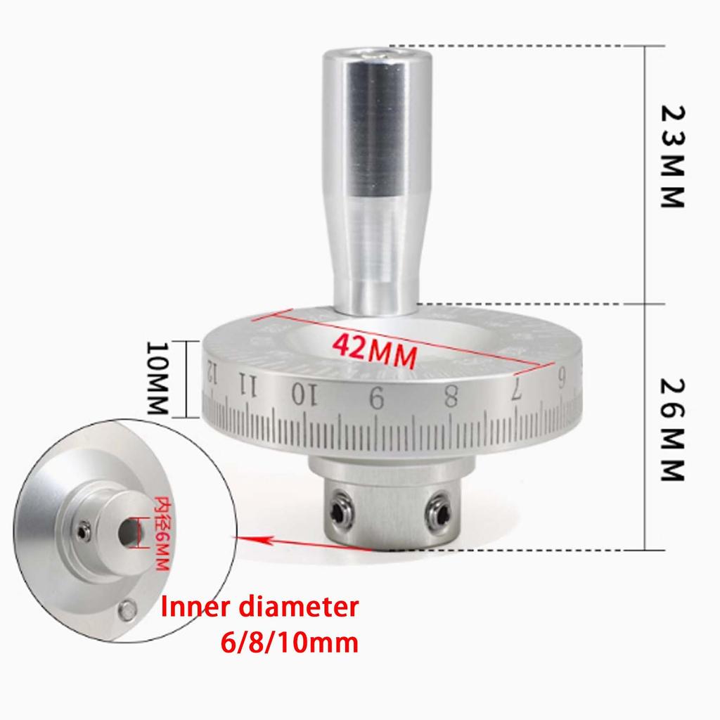 Hliníková slitina soustružnického ručního kola s HD stupnicí, ruční posuvné klikové kolo pro strojírenské vybavení