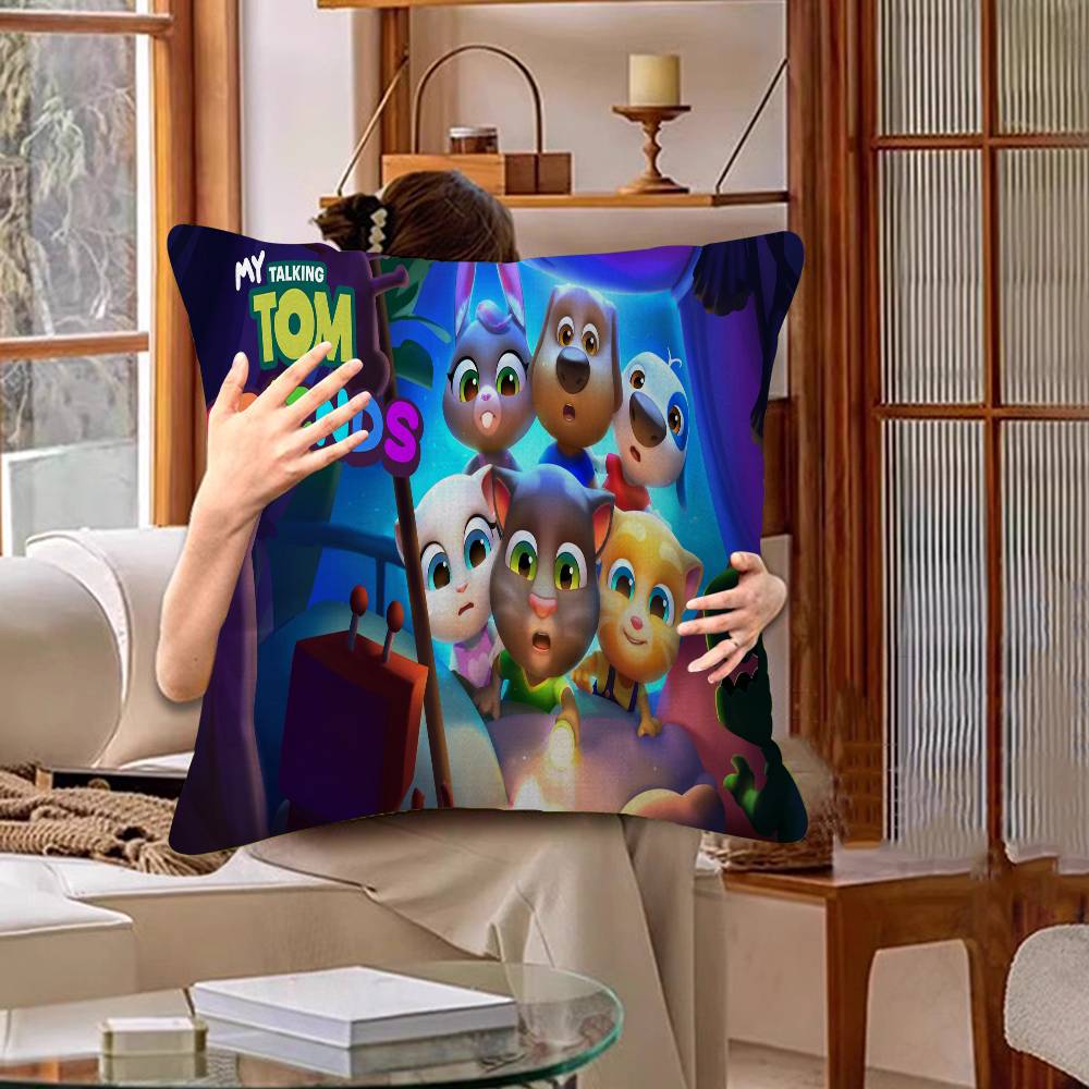 T-Talking T-Tom And Friends Cartoon Pillow Cover Sofa Cushion Cover Home Room Decoration Children Gift