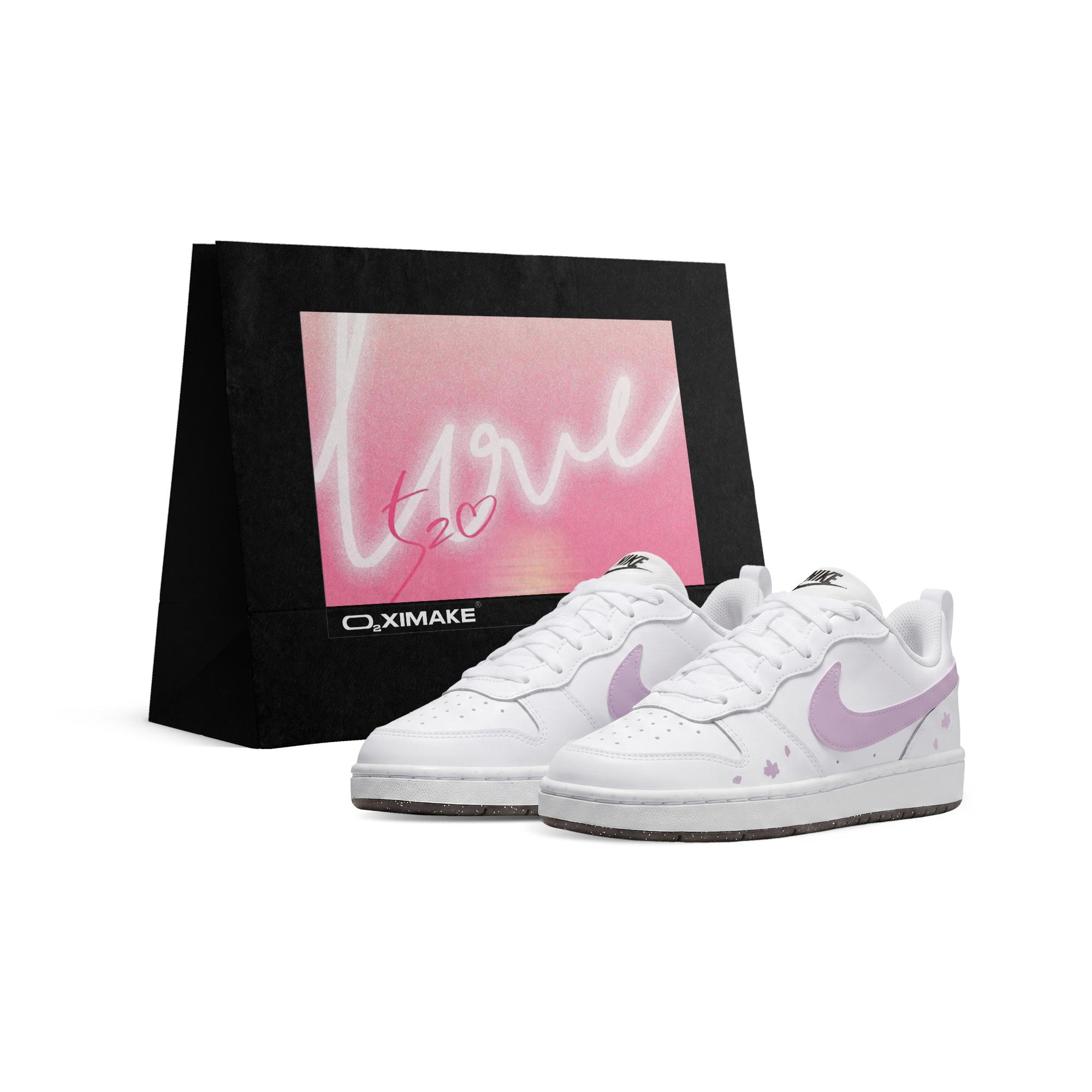

Nike Court Borough Low top Skateboard Shoes Unisex White Purple DV5456-104(Team577-S-BOX) 39