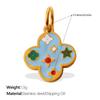 Cute Colorful Oil Dripping Small Pendant Multi-Style Cartoon Pendant Rainbow Smiley Face Love Diy Jewelry Accessories