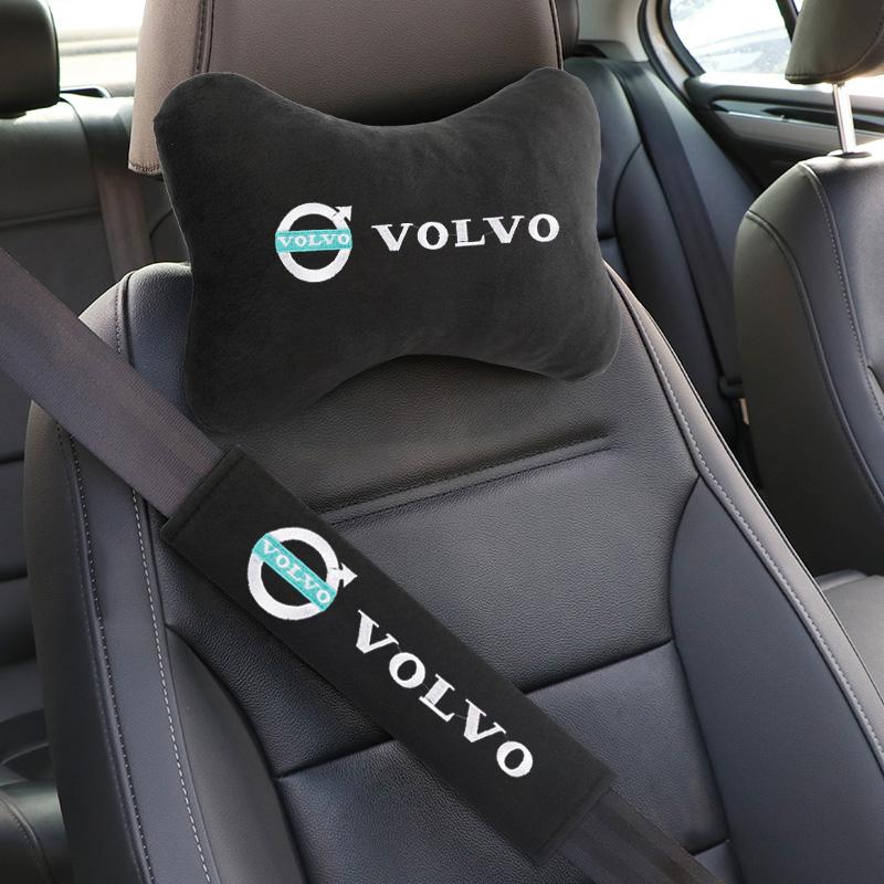 Car Headrest Cover Auto Seat Cover Head Neck Rest Pillow for Volvo XC90 V90 V60 XC60 V40 S80 S60 S90 C40 XC40 V70 XC70