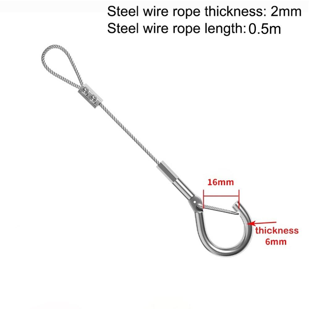 New Stainless Steel Wire Rope Adjustable With Locking Retractable Fastening Lighting Hanging Wire