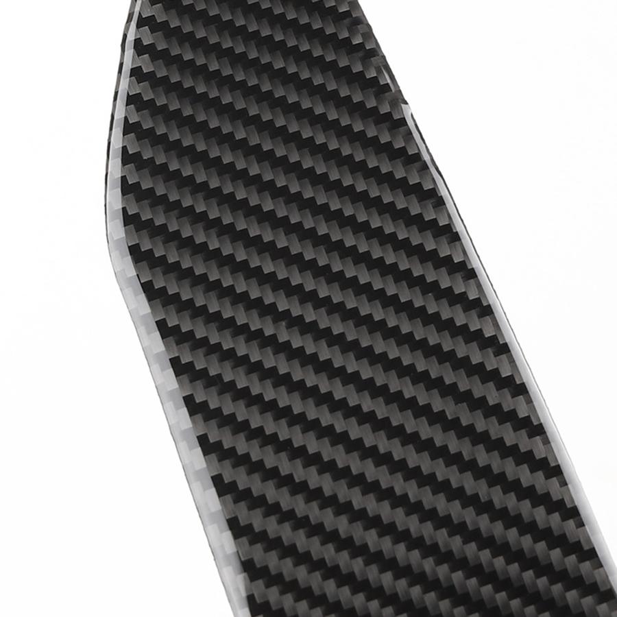 Carbon Fiber Style Interior Gear Shift Decor Panel Trim Fit For Ford Mustang 2015-2019