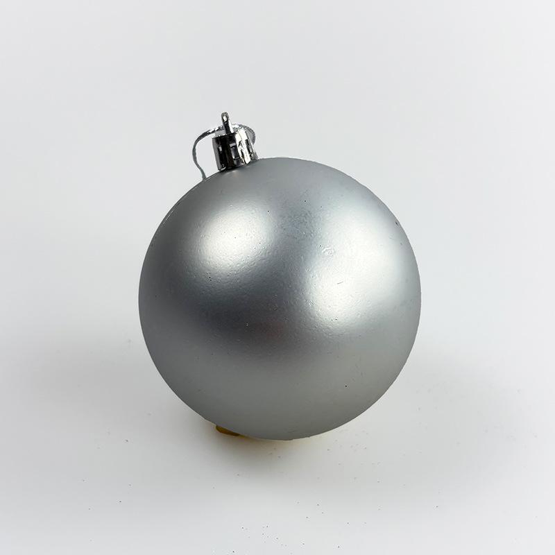 

Новорічні прикраси - 4/6/8/10см Гальванізовані пластикові кулі, Барвисті підвісні прикраси 8cm with Cap and String