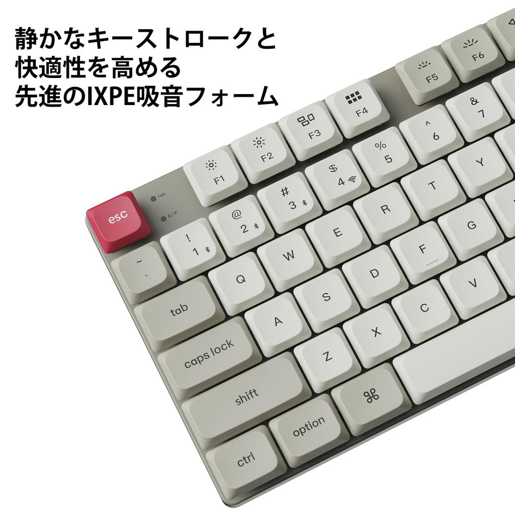 Keychron K5 Max Retro Color QMK Wireless Custom Slim Bluetooth and Wired QMK White LED Gateron Mechanical PBT Compatible with Mac and Windows Gateron