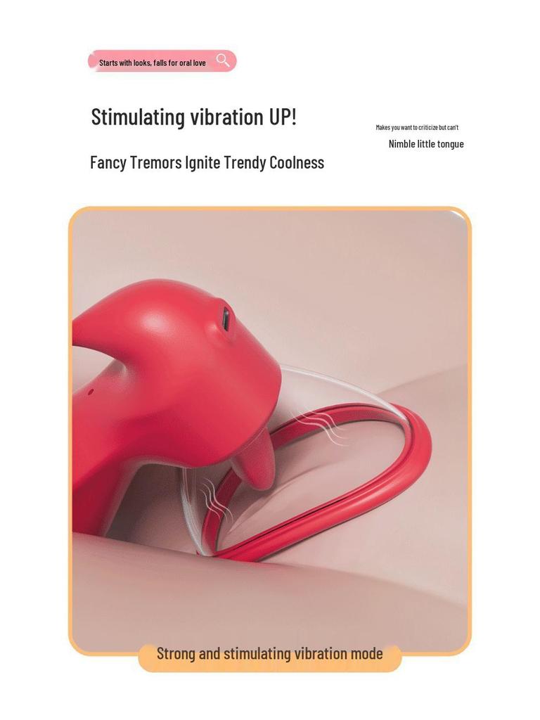 Clitoral and Nipple Stimulating Vibrator: Tongue-Licking and Sucking Massager for Female Orgasm