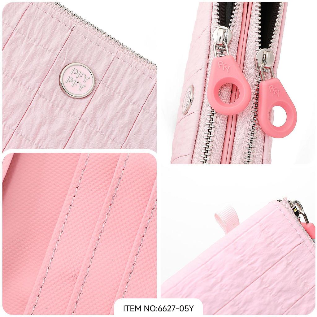WEICHEN Women's Short Korean Style Wallet with Tassel and Double Zipper
