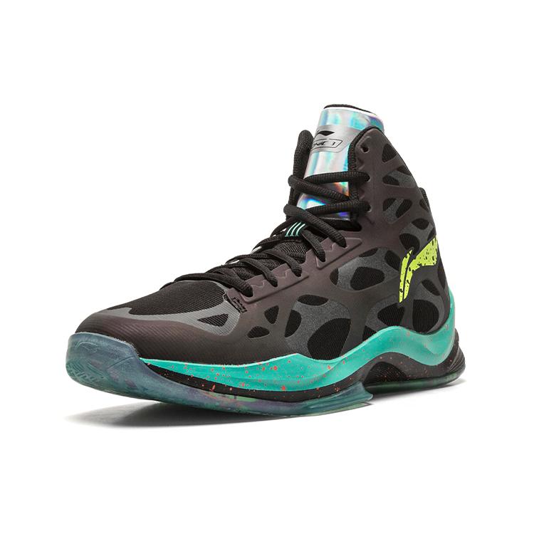 Li Ning SONIC 3 Fabric Cushioning Rebound Coverage Support Rebound Coverage Support Mid top Basketball Shoes Men's ABAL095-1