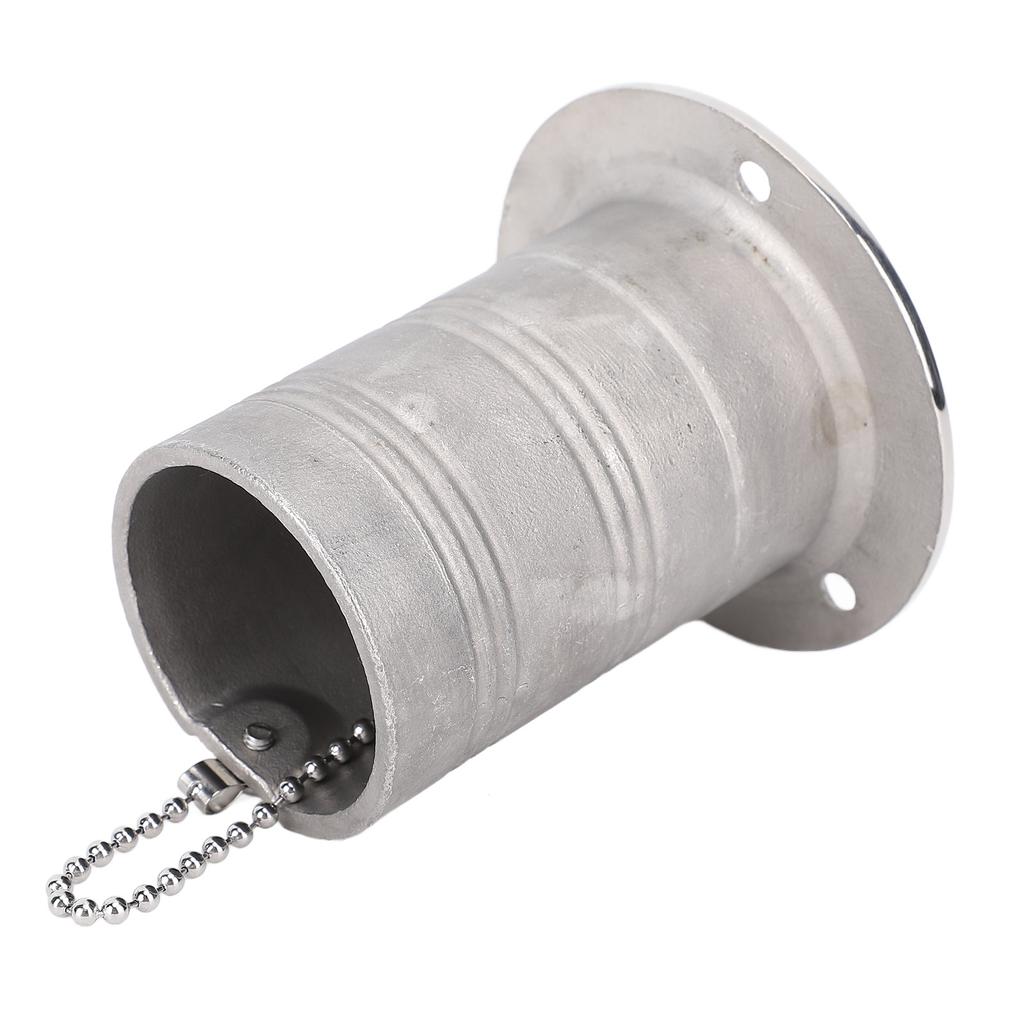 50mm 2in Boat Fuel Deck Filler Polished 316 Stainless Steel Deck Fill Filler for Yachts Speedboats RVs