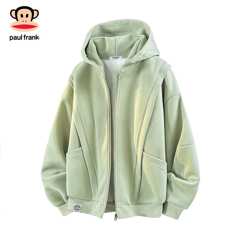 paul frank Men's Loose Fit Hooded Zip-Up Sweatshirt