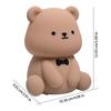 Bear Night Light | Silicone Dimmable Nightlight | Cartoon Bear Atmosphere Night Light Timing Sleep Light for Bedside Decor