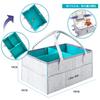 Durable and reliable diaper storage foldable storage baby storage diaper baby small items gray baby baby car travel storage bag case, box, bag,