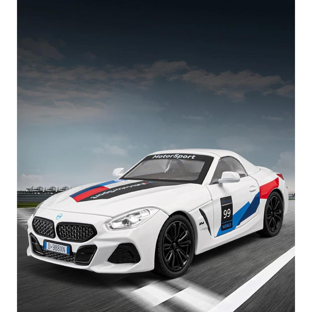 Měřítko 1/22 BMW Z4 M40I Kabriolet Kupé Supercar Diecast Model Kovové Auto Dekorace na Display Ornament Hračky Sváteční Dárek pro Chlapce