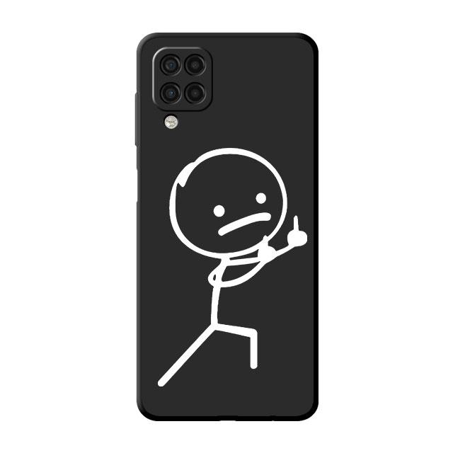 Cartoon Matchman Case For Samsung Galaxy A52 A53 A13 A12 A32 A33 A51 A21s A71 A23 A31 A22 5G Black Phone Shell
